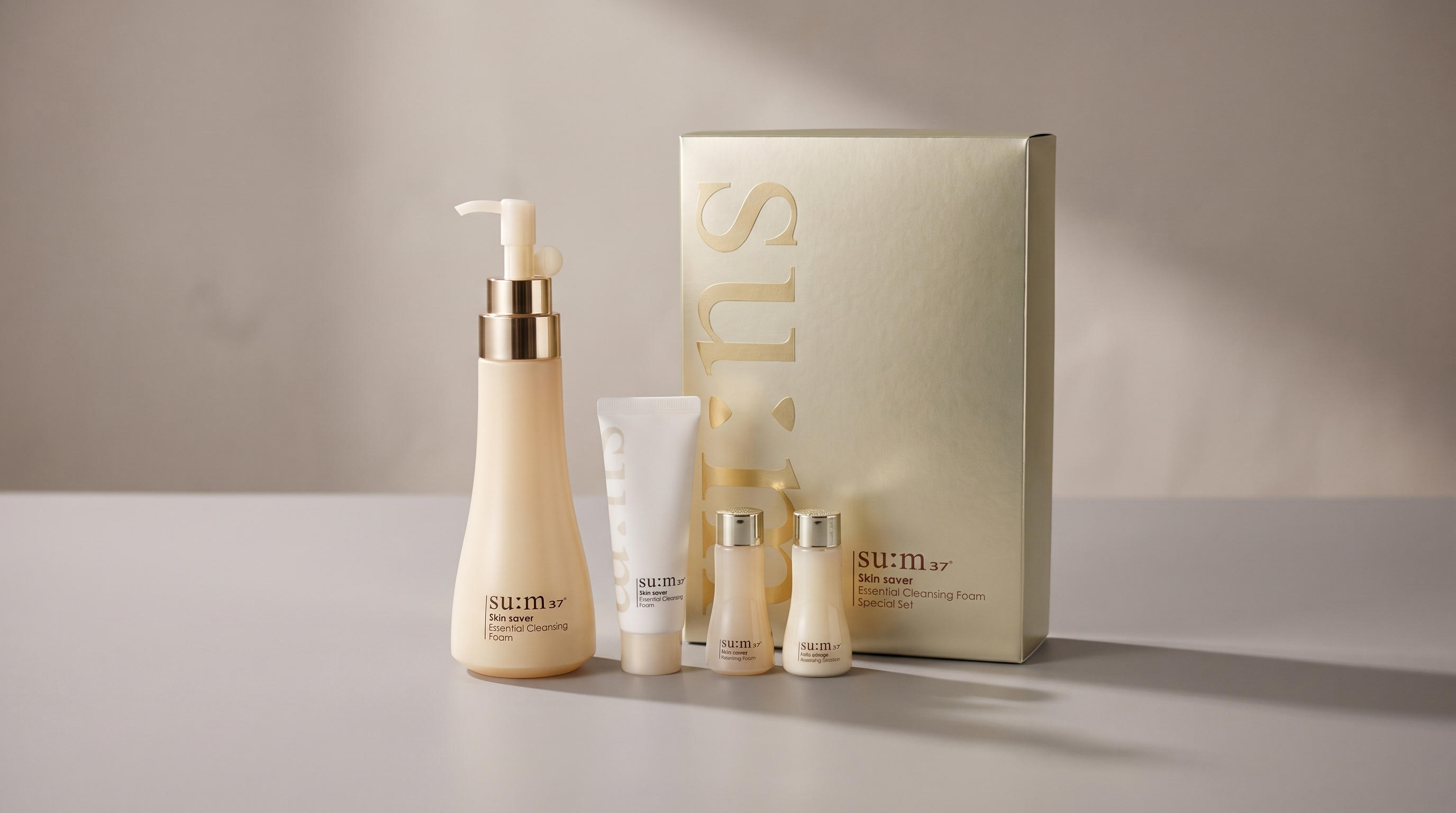 SU:M37° Skin Saver Essential Cleansing Foam Special Set